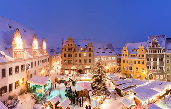 Winter wonderland Christmas market in Meissen