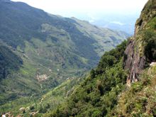 View from World's End at Horton Plains NP