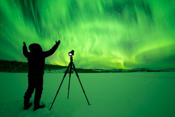 Northern lights in the Yukon