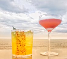 Cocktails al fresco at 1912 Roof Top Bar at Sawgrass Marriott's Cabana Club. 