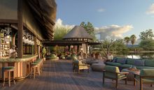 Patio at Atzaro Okavango, Botswana