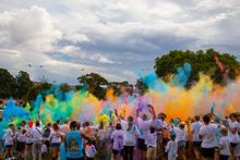 Colour run at Gone Wild