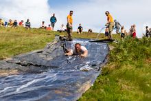 50 foot mud-slide at Gone Wild - one of over 100 free activities included in the ticket