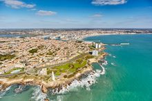 Aerial view of Les Sables-d'Olonne