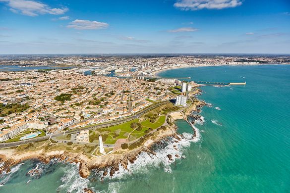 Aerial view of Les Sables-d'Olonne