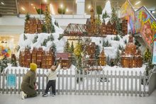 The Columbus Metropolitan Library during the holidays