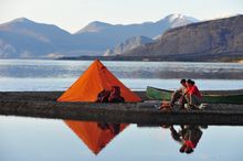 Camping on Kluane Lake