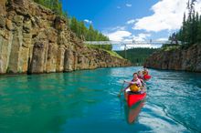 Canoeing Miles canyon - Whitehorse