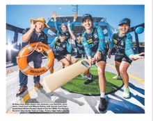 Ben Renwick poses with the Brisbane Heat