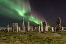 Northern Lights over Callanish Stones, Isle of Lewis