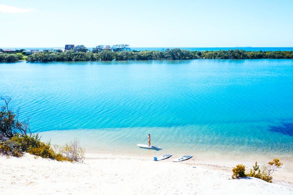 Stand Up Paddleboarding, Wooli.