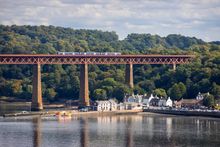 South Queensferry seen from the Forth Road Bridge