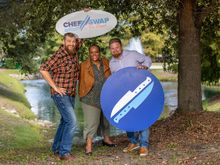 Host and Judges of Chef Swap at The Beach Season Two 