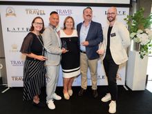 Deb Corbett - Ponant, Joel Victoria - Hurtigruten, Cathy Wagstaff - Signature Media, Damian Perry - Hurtigruten, and Charles Boutet -Ponant 