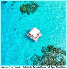HamacLand vu du ciel à Lily Beach Resort & Spa Maldives