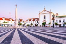 Marquês de Pombal Square in Vila Real de Santo António on Portugal's Algarve