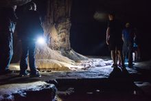 Guided tours at Dunbar Cave State Park take visitors into the depths of cavern and its Native American significance.