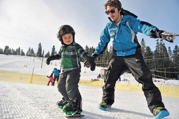 Learning to Snowboard at Dodge Ridge Wintersports Area