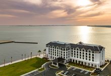 The Hotel Indigo in historic downtown Panama City, Florida's waterfront district offers stunning views of St. Andrew Bay and convenient access to the walkable downtown area's shops and restaurants. 