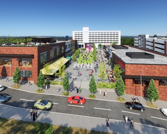 A rendering of Riverview Square.