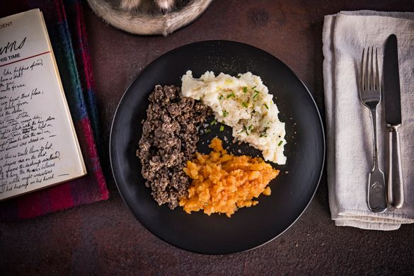 Haggis, neeps and tatties