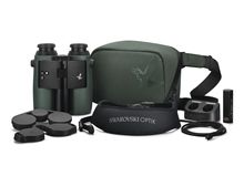 The SWAROVSKI OPTIK AX Visio comes with a range of accessories including FSB functional sidebag, eyepiece cover, carrying strap and USB charging cable. 