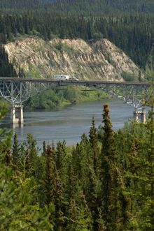 Teslin River Bridge on Alaska Highway