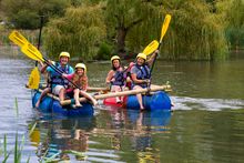 Raft building at Gone Wild - one of over 100 free activities included in the ticket