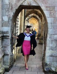 Graduate in Curle’s Passage, Winchester Cathedral