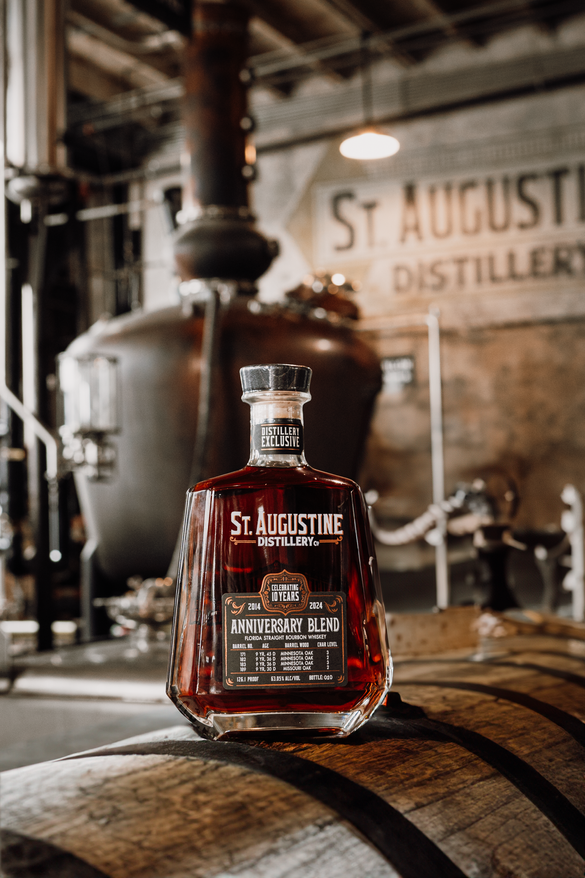 St. Augustine Distillery celebrates thier first decade with a limited release of the exclusive 10-Year Anniversary Blend bourbon