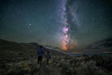 Night Sky – Standing in Awe at Warner Valley Overlook 