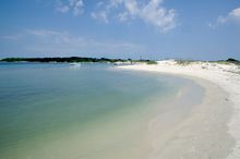 Matanzas Inlet at Crescent Beach is one of the most popular of the 42 miles of prisitine beaches along Florida's Historic Coast.