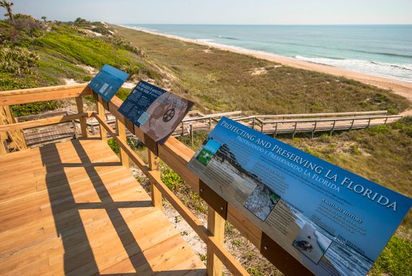 Overlook of the Beaches at GTM Reserve on Florida's Historic Coast.