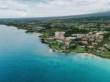  Aerial view of a south Maui coastline.