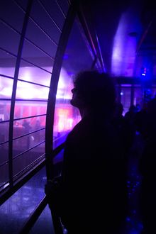 Man taking in the Skyway at Nocturnal