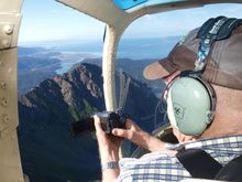 Jim Thurston takes aerial footage of the Kenai Peninsula