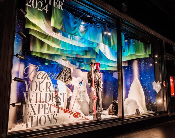 David Jones winter window