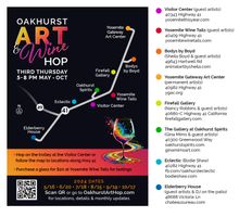 Oakhurst Art & Wine Hop, Third Thursday of each month May - October