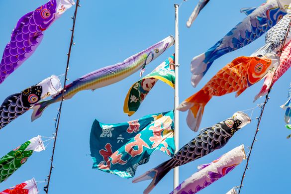 Koinobori at Tokyo Tower