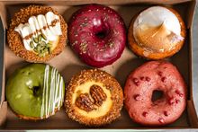 Magic Donuts & Coffee donut box.