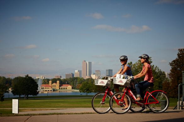 With 850 miles of paved, off-road bike paths, Denver is a cyclist’s paradise.