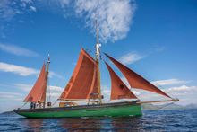 Pic shows Argyll-based Provident's owners, Steve Jones and Morag Slesser, getting her stocked and ship shape for her centenary voyage, as the Argyll and Isles Tourism Cooperative launches a new bid for their stunning destination on the west coast of Scotl