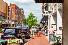 Shops, art galleries, restaurants and more entice visitors to historic Downtown Clarksville's Franklin Street.