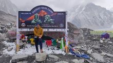 Roland at Everest Base Camp