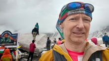 Roland after setting new FKT at Everest Base Camp