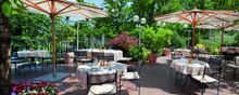 The terrace of Il Giardino Toscano at NH Collection Prague