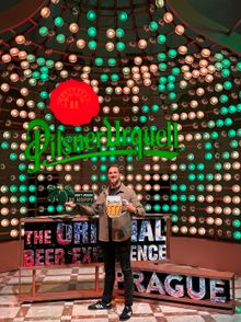 Go City's Regional Director for Sweden and the Czech Republic, Filip Olsok at the •	Pilsner Urquell Experience