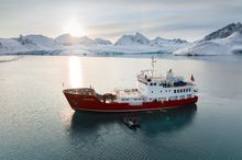 The newest addition to the Secret Atlas fleet, MV Vikingfjord is a modern expedition vessel offering cruise ship comfort with all ensuite cabins, large viewing lounge and an on deck hot tub and sauna.