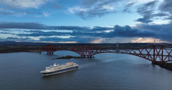 Balmoral sailing out of Rosyth