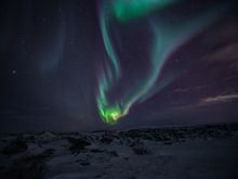 Snowmobile & Northern Lights in northern Norway